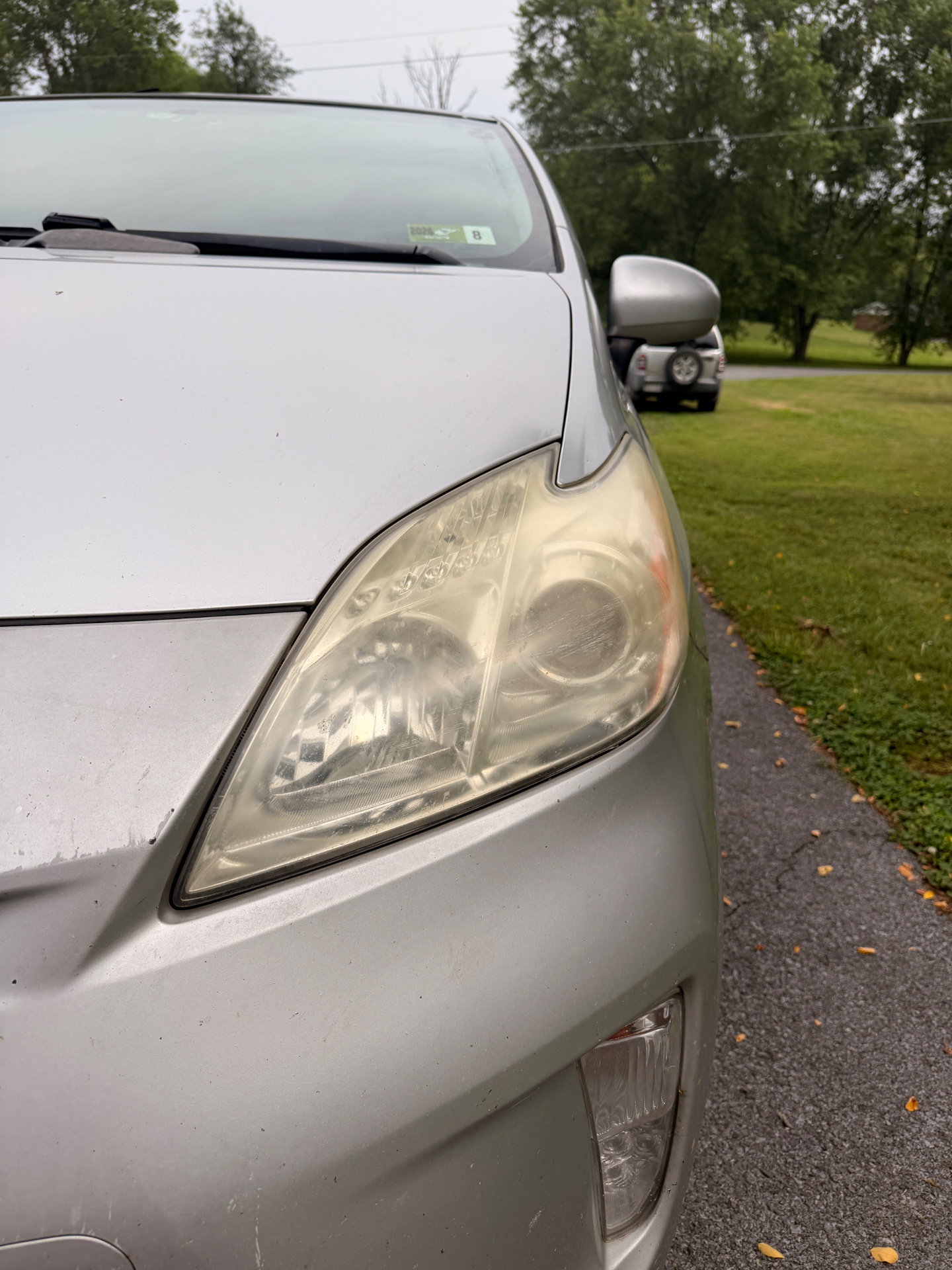 Headlight Restoration before